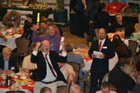Scott Vander Kolk Jr. performing professional ringman duties at the Safari Club auction in Livonia, Michigan.